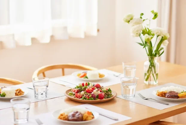 mesa posta em família