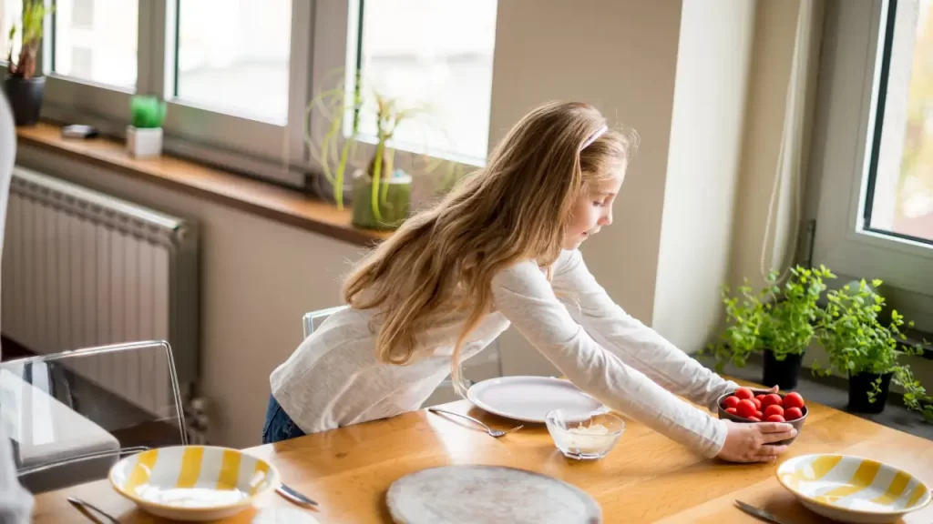 mesa posta em família