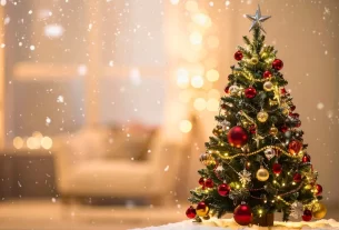 árvore de Natal na decoração