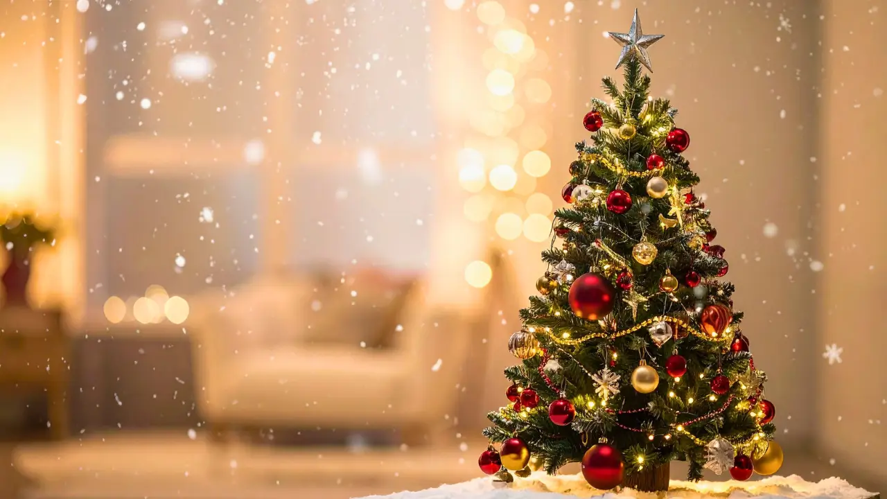 árvore de Natal na decoração