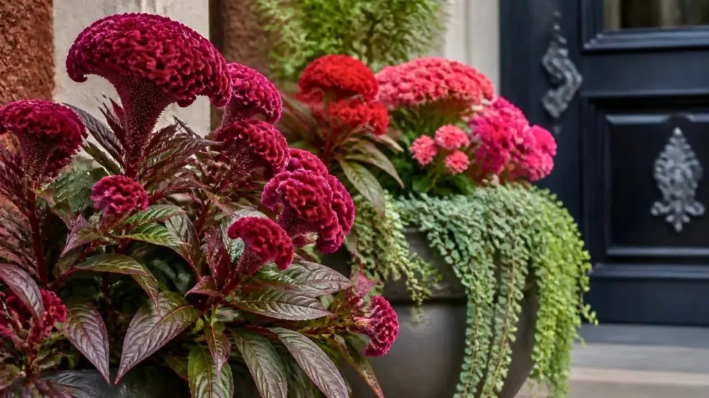 flores para a entrada da casa